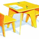 CHILDREN'S TABLE AND CHAIRS