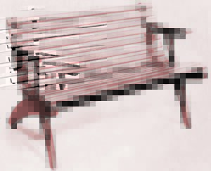 LAWN BENCH WITH ARMS