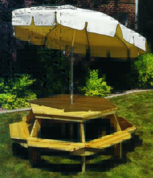 BARBEQUE TABLE AND BENCHES