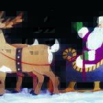 TRACE AND PAINT YOUR OWN SANTA SLEIGH AND REINDEER