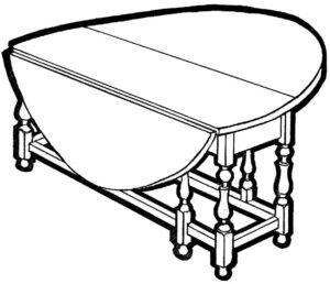 18TH CENTURY GATE-LEG DINING TABLE