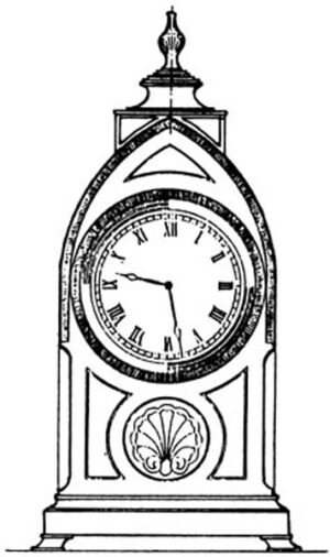 19TH CENTURY LANCET CLOCK