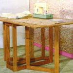 FOLDING SEWING OR WORK TABLE